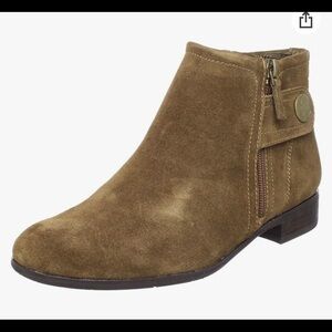 Franco Sarto Women's Rent Ankle Boot, Olive, Size 8